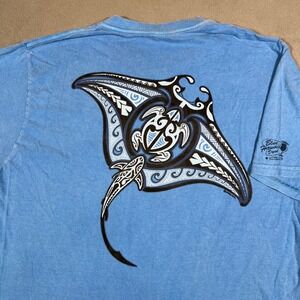 VTG Crazy Shirts Hawaii Stingray Manta Ray T-Shirt Mens Medium Turtle Graphic